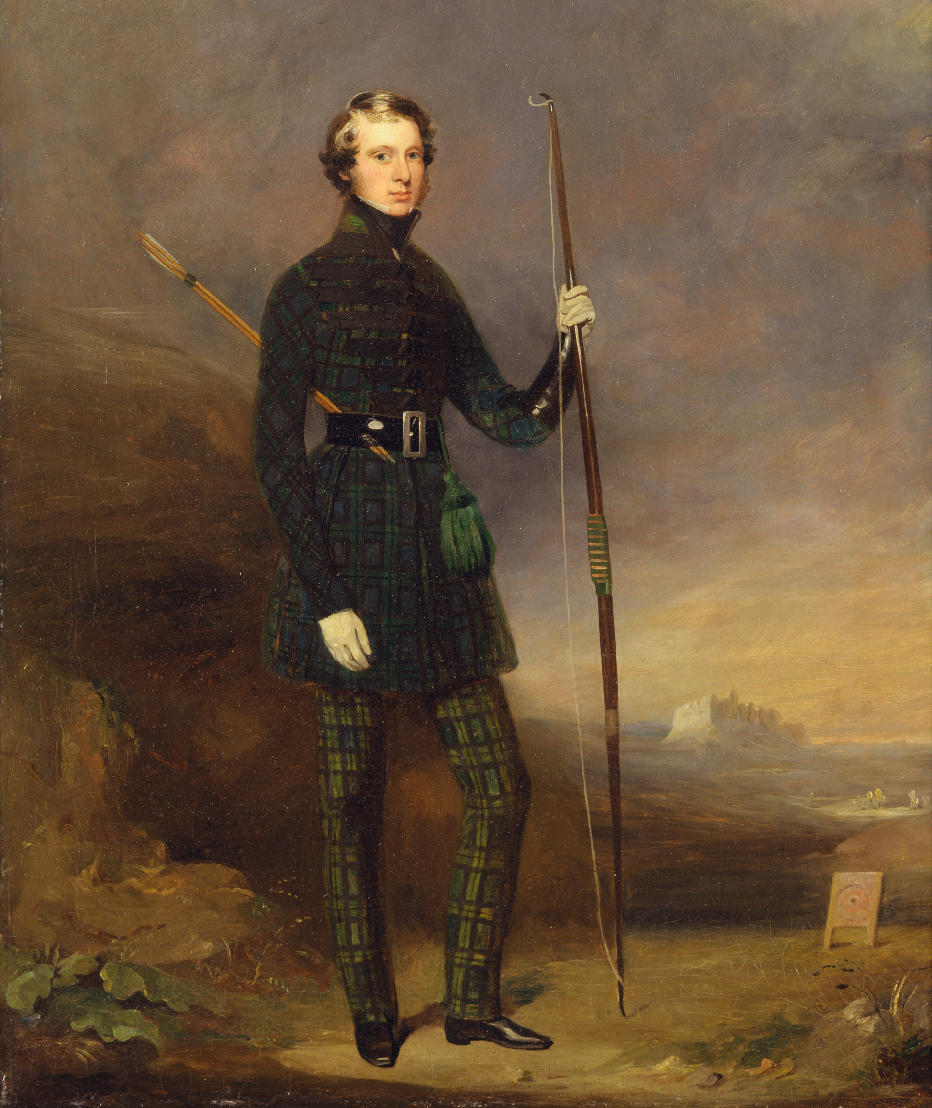 Before setting out for Australia in 1839, Sir John has his portrait painted in oils by Mungo Burton, in the Uniform of the Albion Archers. Yale Center for British Art, Paul Mellon Collection.